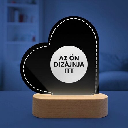 Személyre szabott LED éjszakai lámpa saját grafikával