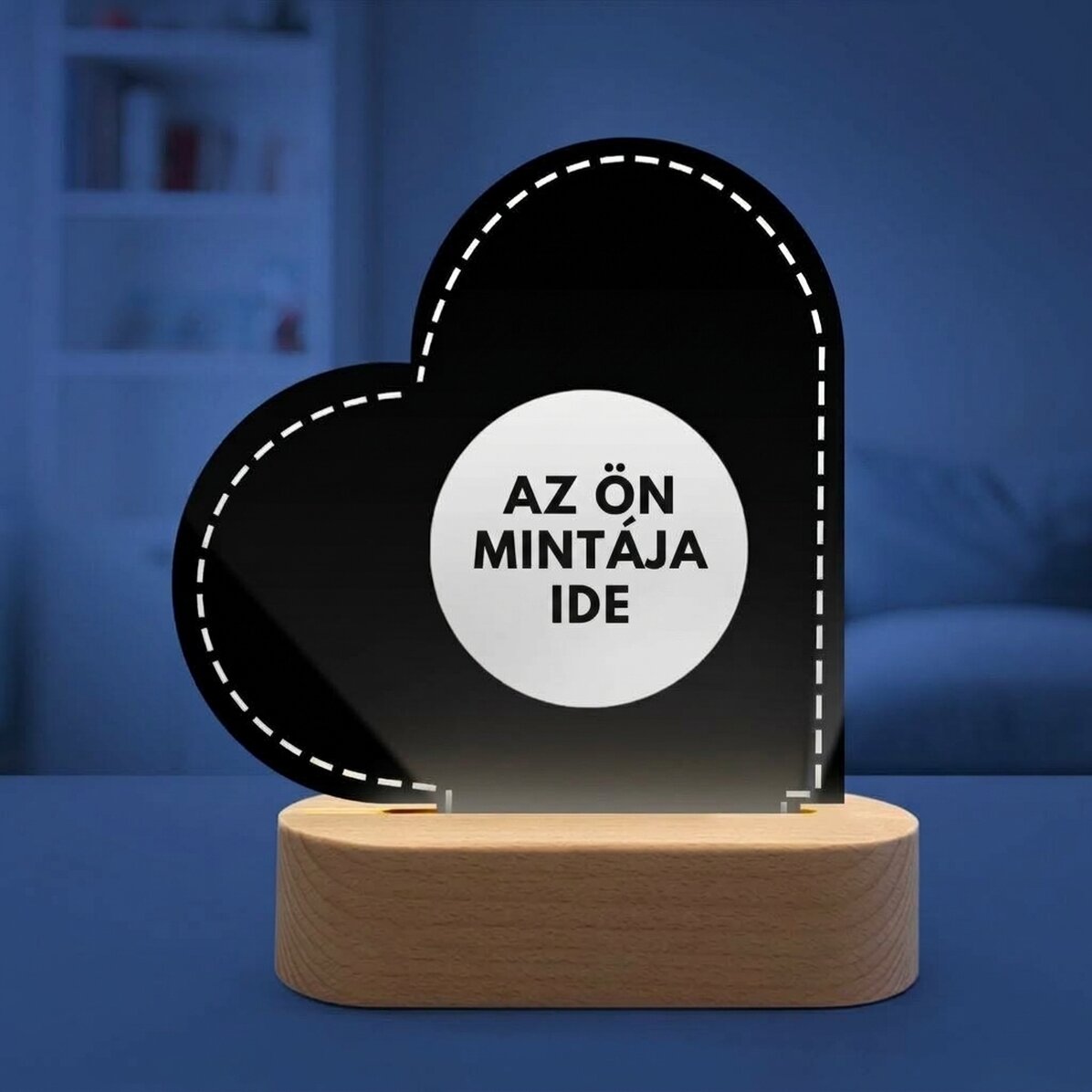 Személyre szabott LED éjszakai lámpa saját grafikával