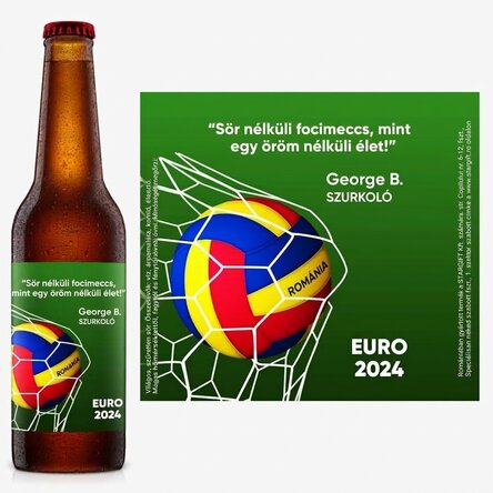 Személyre szabott sör üzenettel - Futball