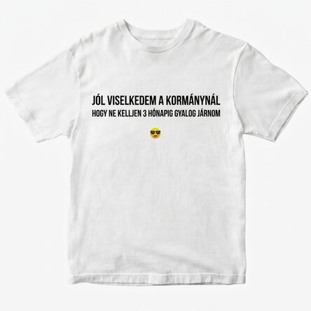 Egyedi pamut póló üzenettel