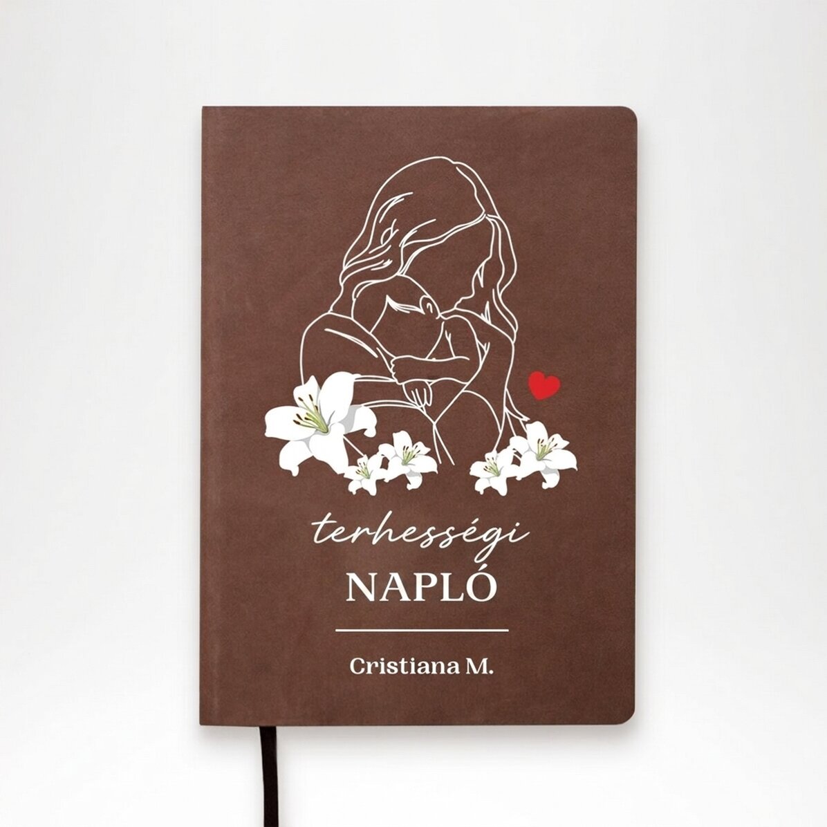 Személyre szabott napló szöveggel - Terhességi napló