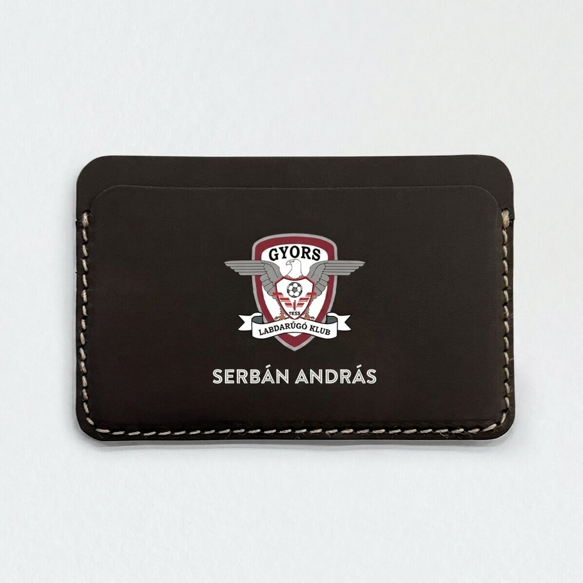 Személyre szabott FC Rapid bőr pénztárca névvel