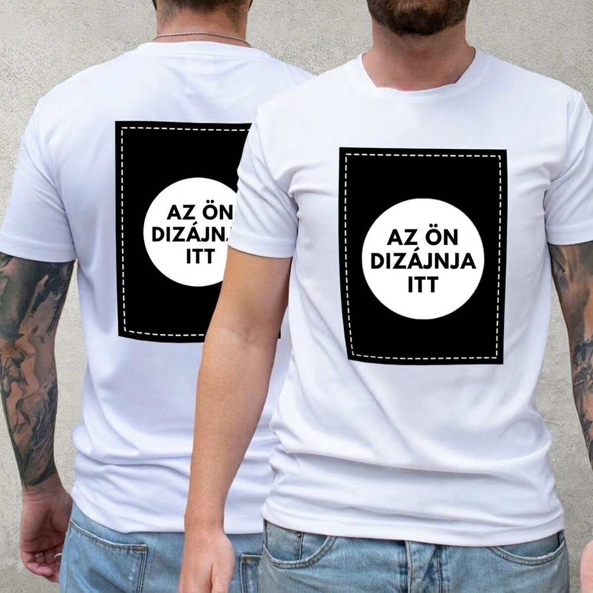 Személyre szabott, kétoldalas sportpóló saját grafikával