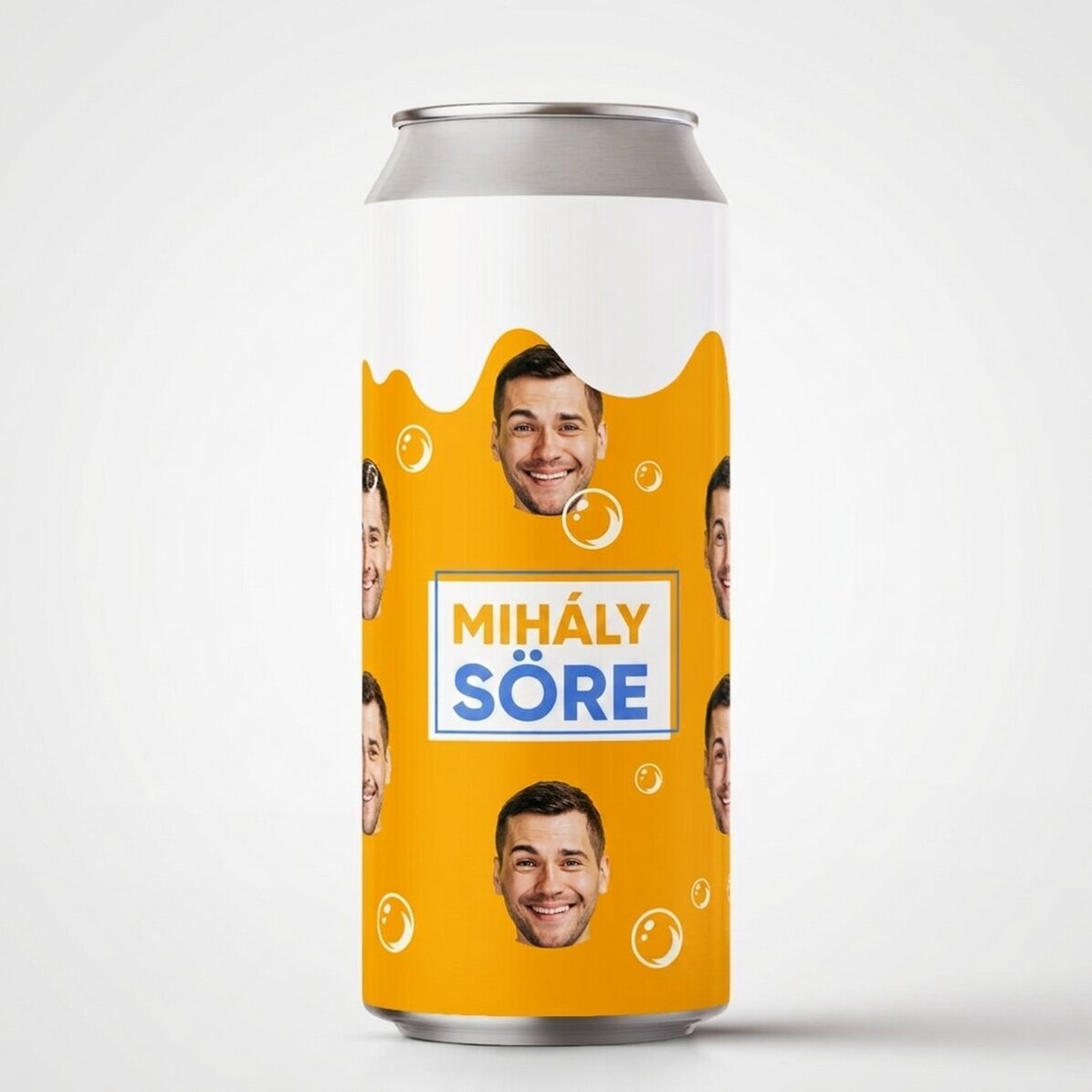 Személyre szabott sörösdoboz szöveggel és fotóval