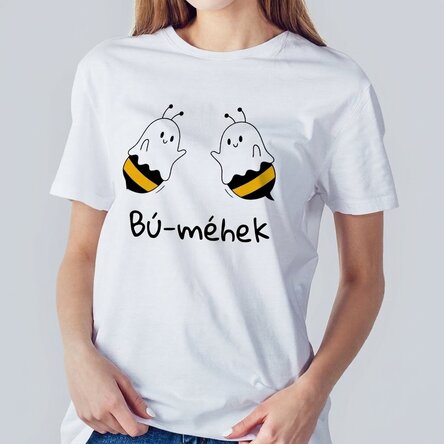 Egyedi pamut póló szöveggel - Boo