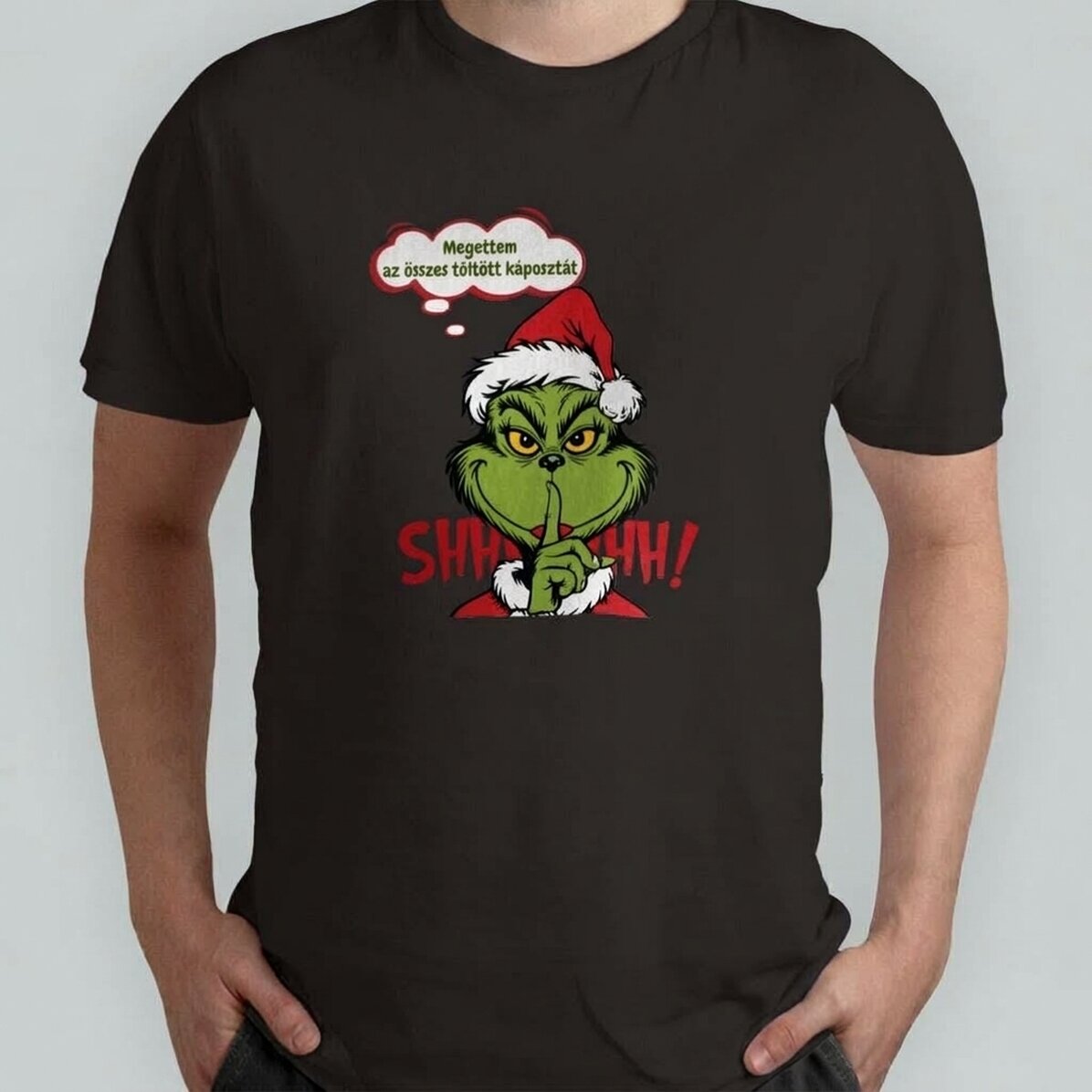 Egyedi pamut póló szöveggel - A Grinch titka