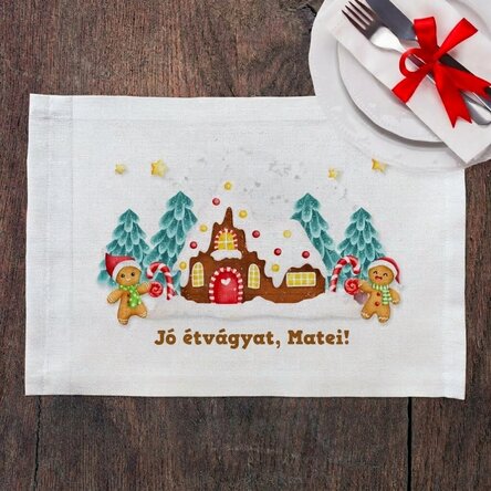 Személyre szabott tányértartó - Mézeskalács