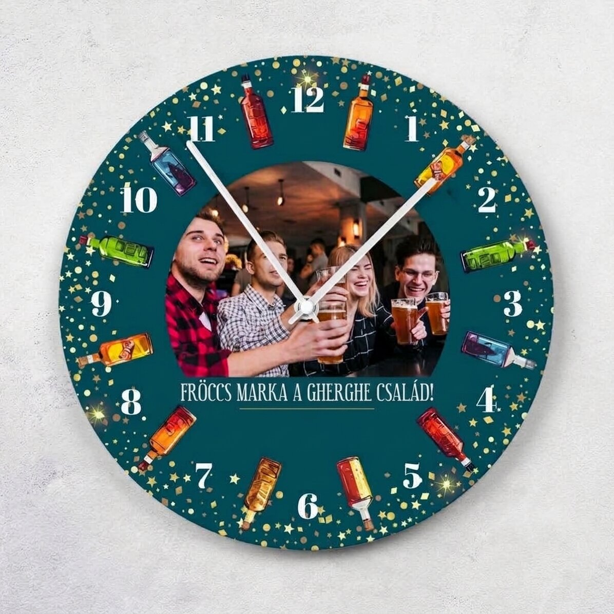 Személyre szabott óra szöveggel és fotóval - Spirit Hour
