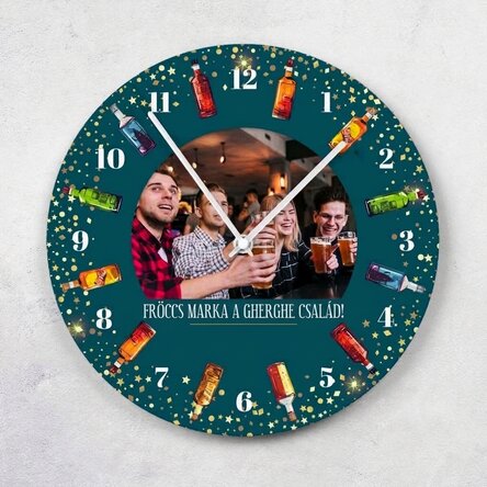 Személyre szabott óra szöveggel és fotóval - Spirit Hour