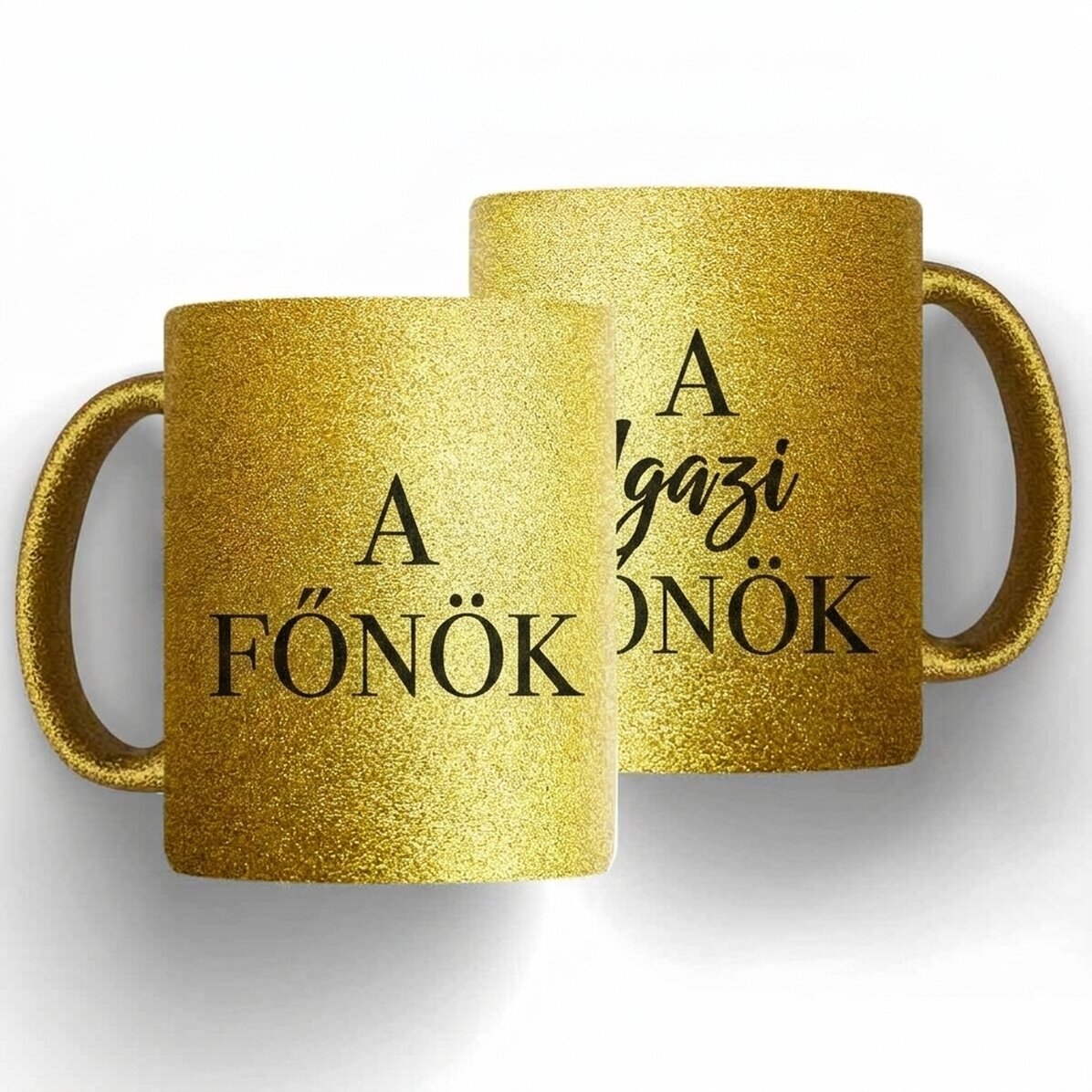 Személyre szabott bögrék pároknak üzenettel - A főnök és az igazi főnök
