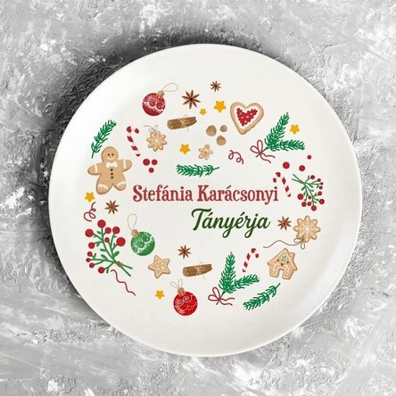 Személyre szabott tábla szöveggel - Boldog karácsonyt!