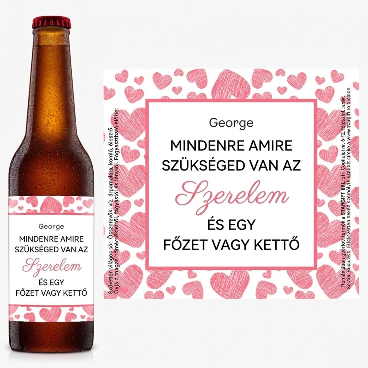 Személyre szabott sör szöveggel - Minden, amire szükséged van