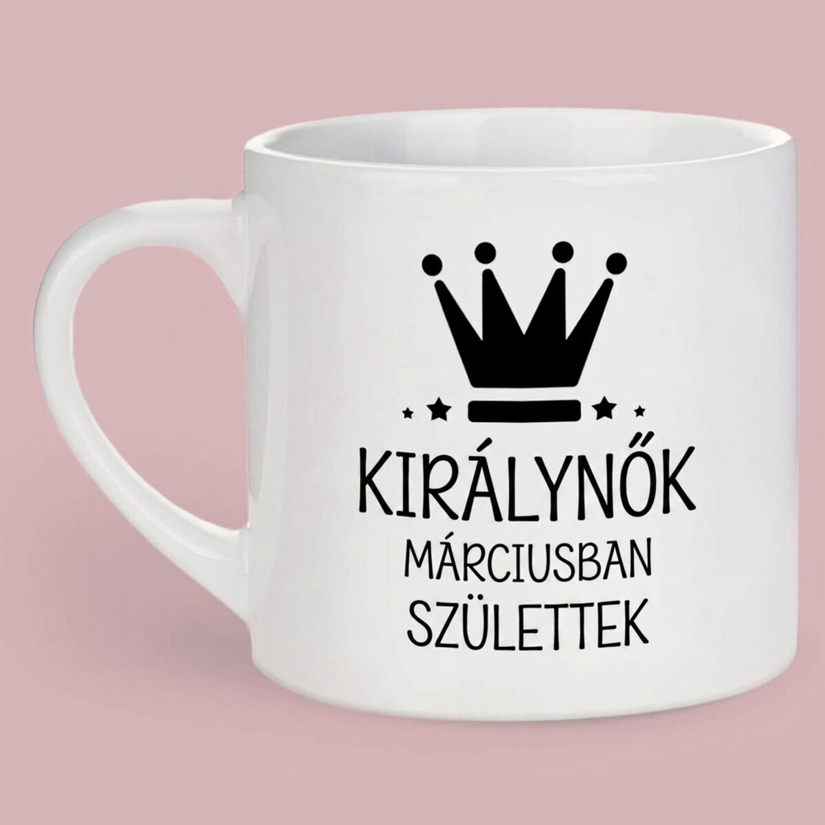 Személyre szabott eszpresszós csésze szöveggel - Queens