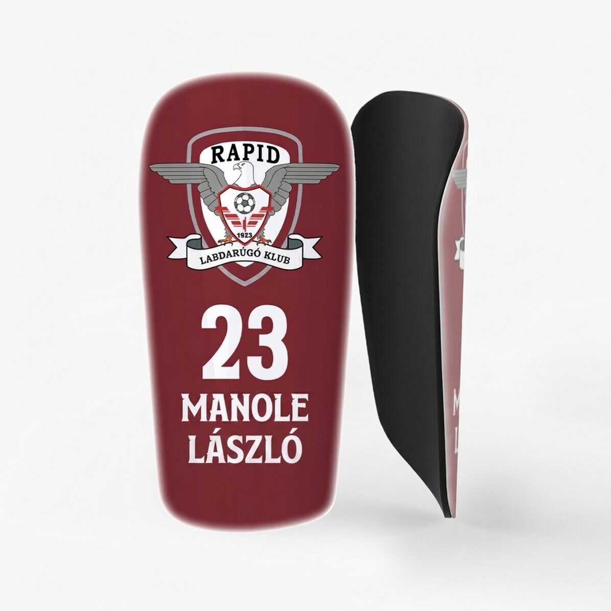 FC Rapid futballvédők, logóval és szöveggel személyre szabva