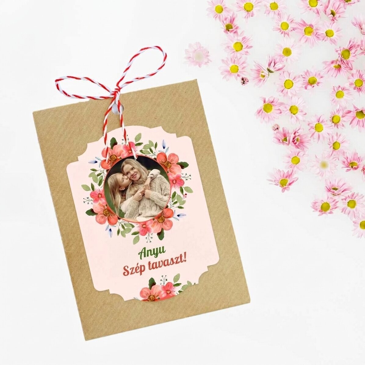 Személyre szabott, elültethető Martisor fotóval és üzenettel – Kellemes tavaszt kívánunk!