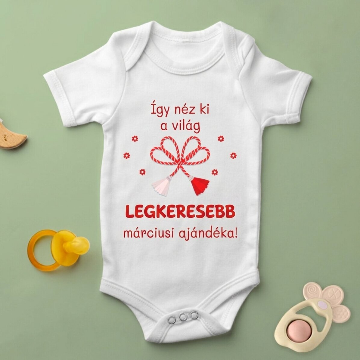 Személyre szabott baba body üzenettel