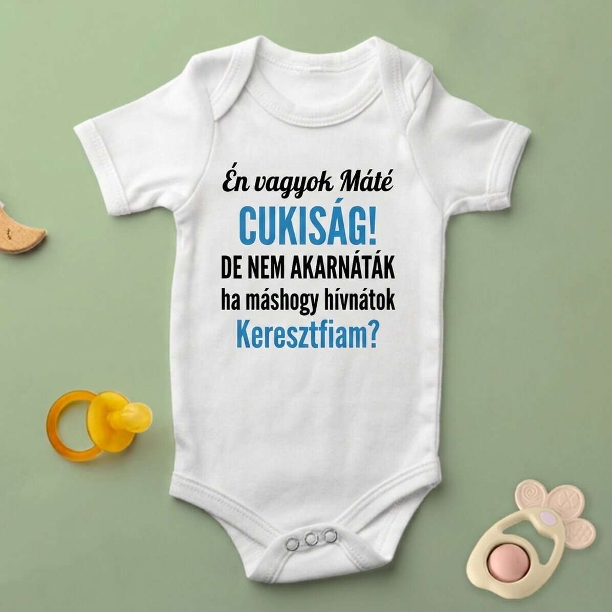 Személyre szabott baba body szöveggel - Nasi kérés