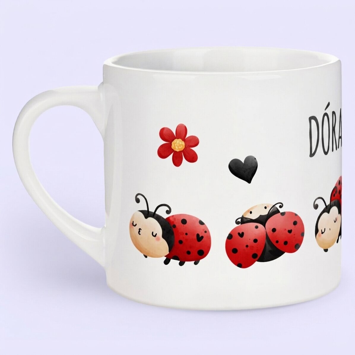 Személyre szabott bögölyös bögrék gyerekeknek - Ladybird