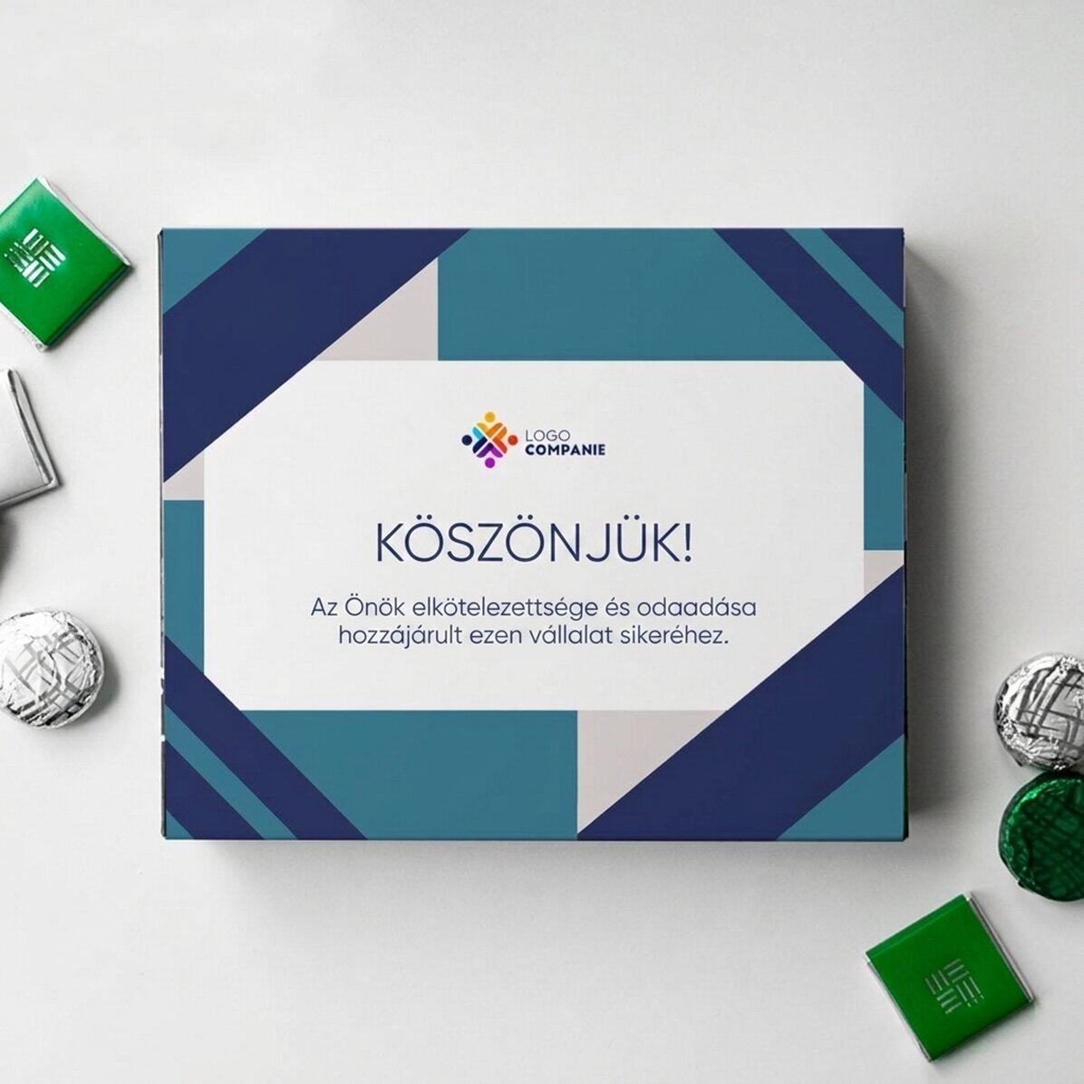 Személyre szabott csokoládédoboz üzenettel – Köszönöm!
