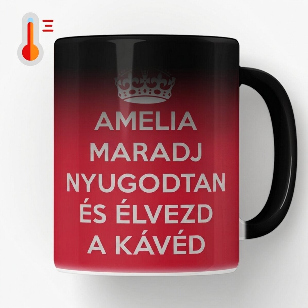 Személyre szabott hőérzékeny bögre - KEEP CALM AND RELAX