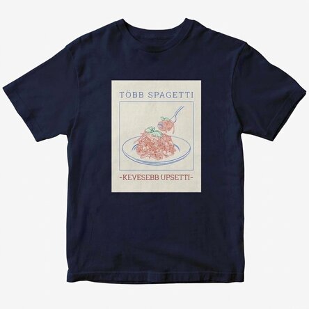 Egyedi pamut póló szöveggel - Spaghetti