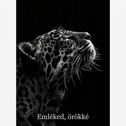 Fekete-fehér Jaguar poszter
