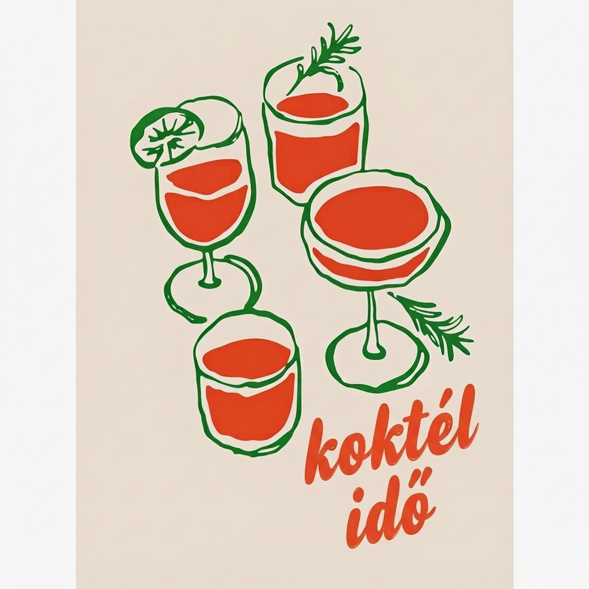 Koktélóra poszter