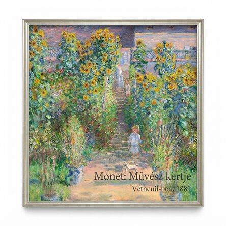 Poszter Claude Monet, A művész kertje 1881
