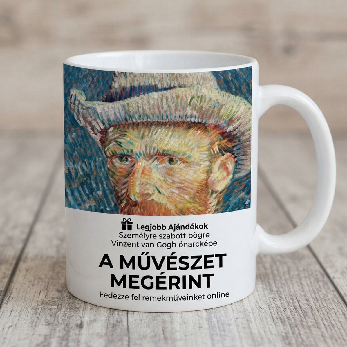 Poszter Vincent van Gogh, Önarckép szürke filc kalappal, 1887