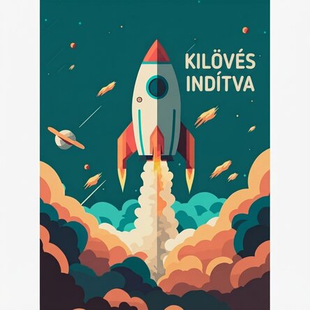 Poster Rocket az űrben