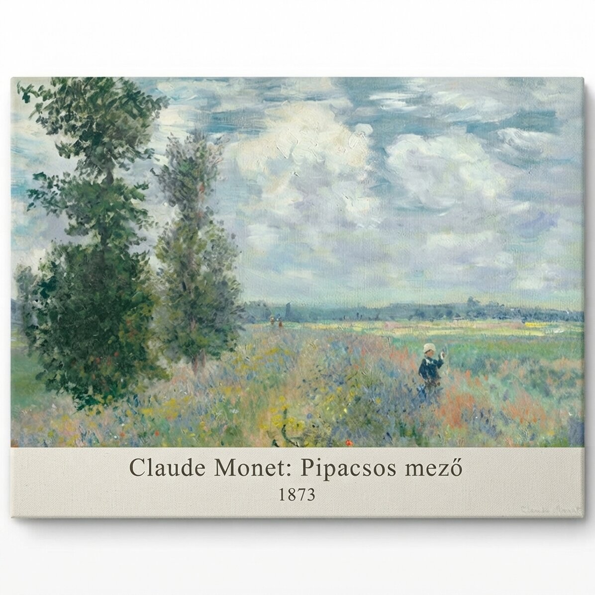 Tájkép poszter - Claude Monet, Poppy Field near Argenteuil, 1875