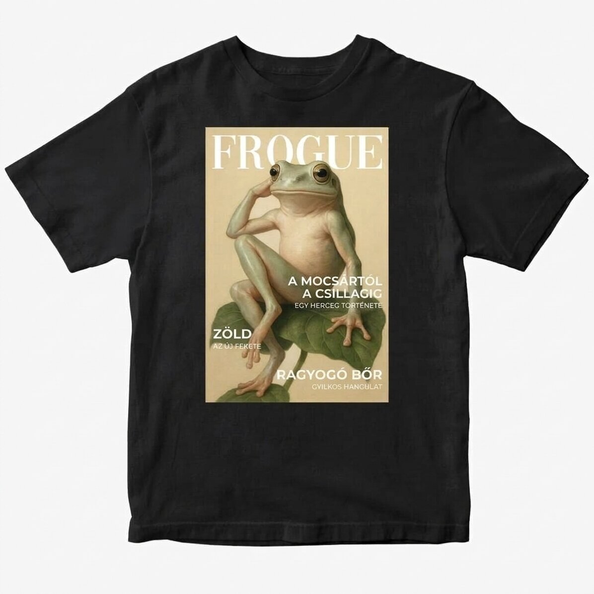Egyedi pamut póló szöveggel - Frogue