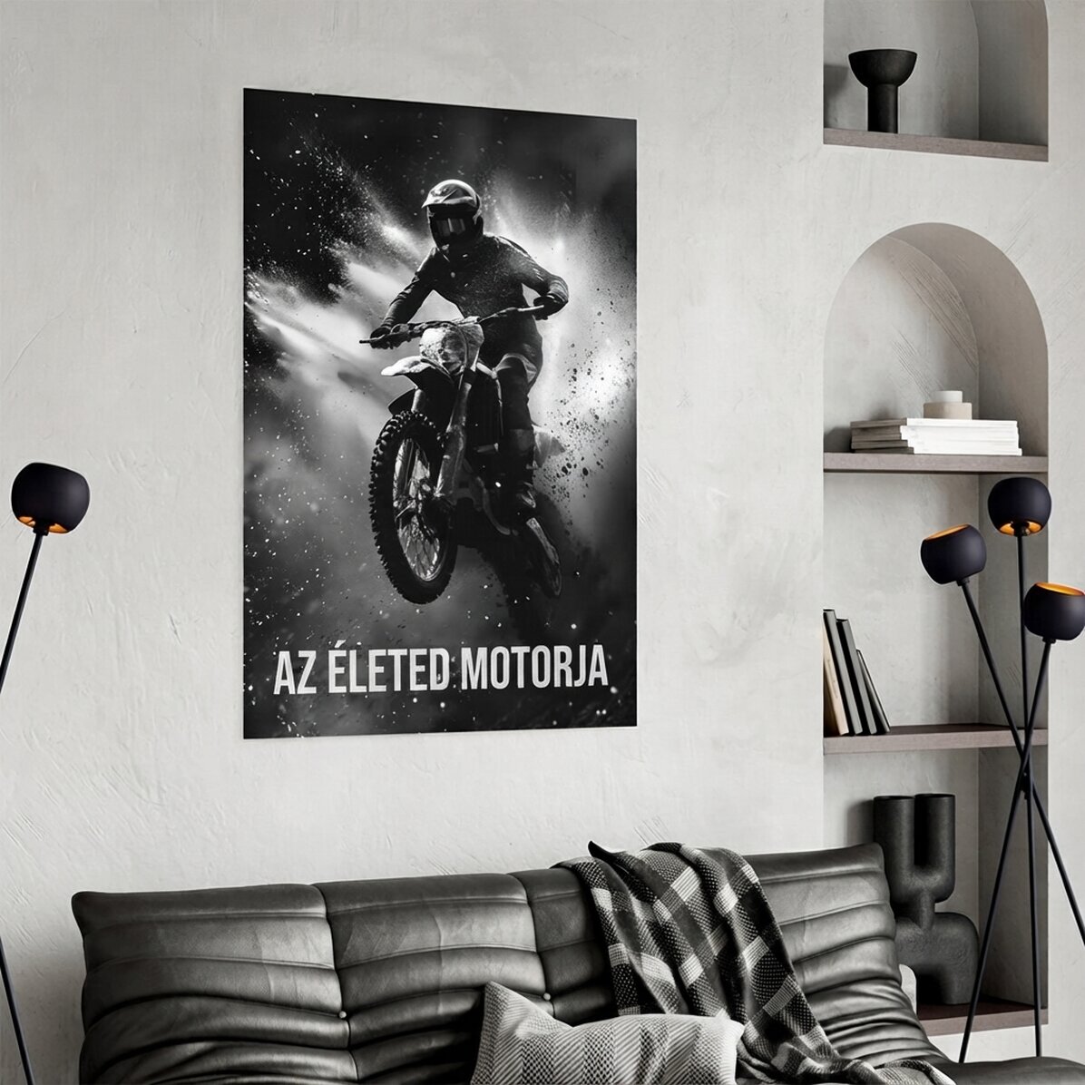 Motorkerékpáros poszter