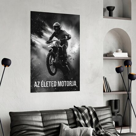 Motorkerékpáros poszter
