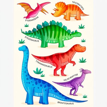Dinoszauruszok poszter