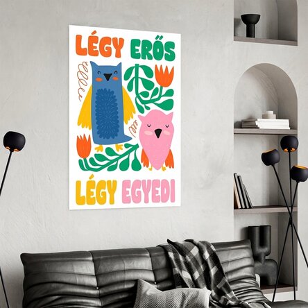 Erős és egyedi poszter