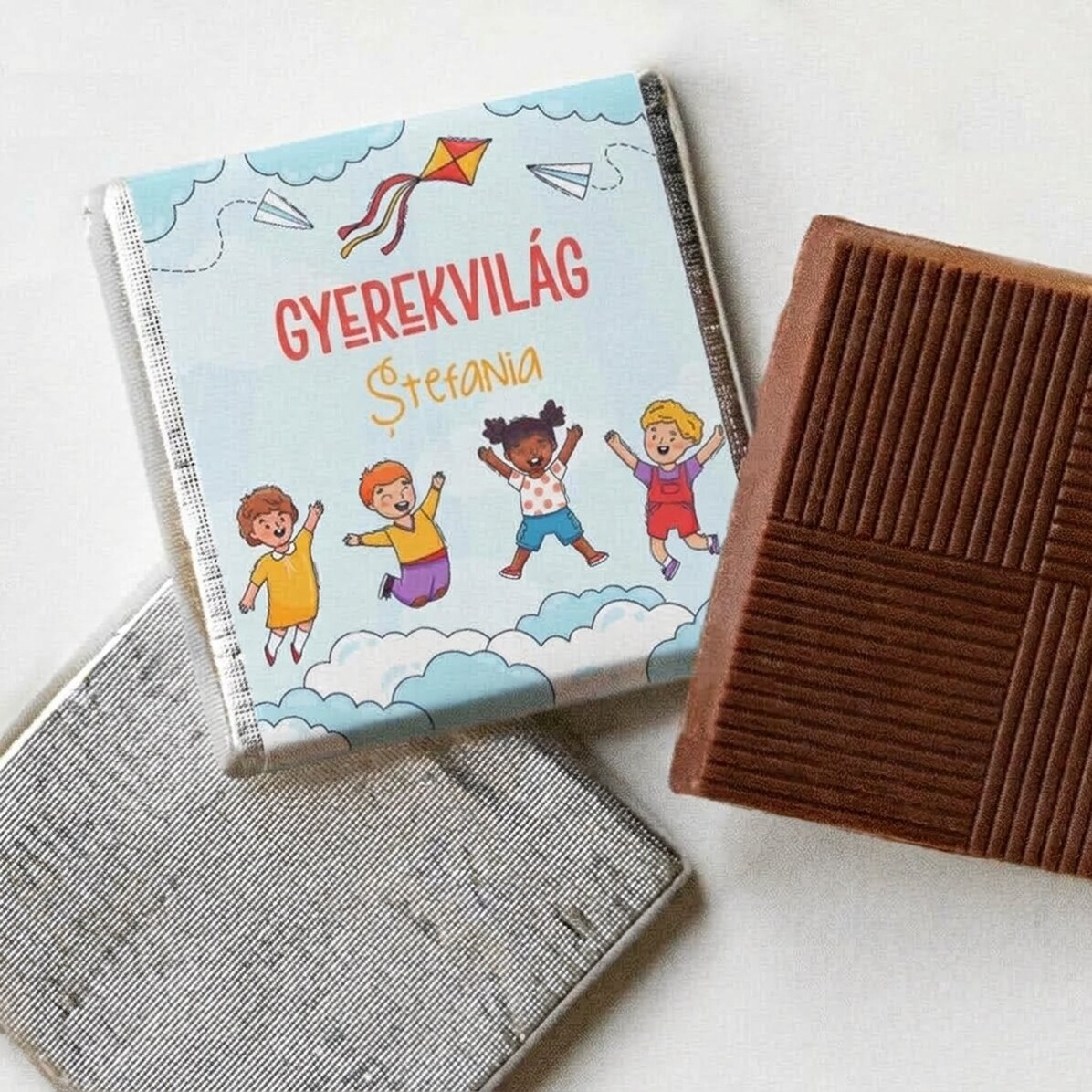 Személyre szabott mini csokoládé üzenettel - Gyerekek világa