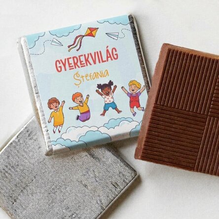 Személyre szabott mini csokoládé üzenettel - Gyerekek világa