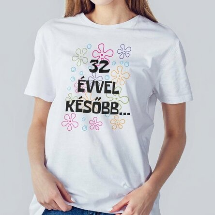 Egyedi pamut póló szöveggel - Bikini Bottom Birthday