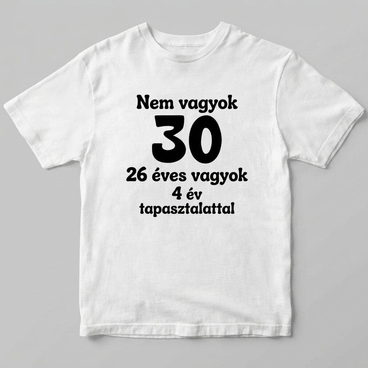 Egyedi pamut póló szöveggel - Születésnap
