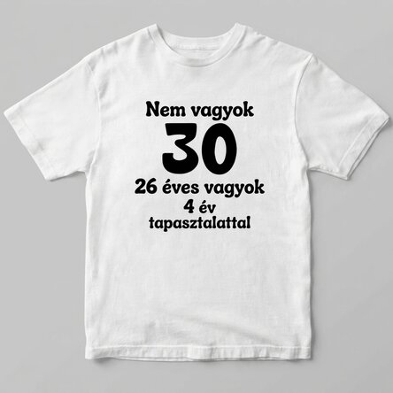 Egyedi pamut póló szöveggel - Születésnap