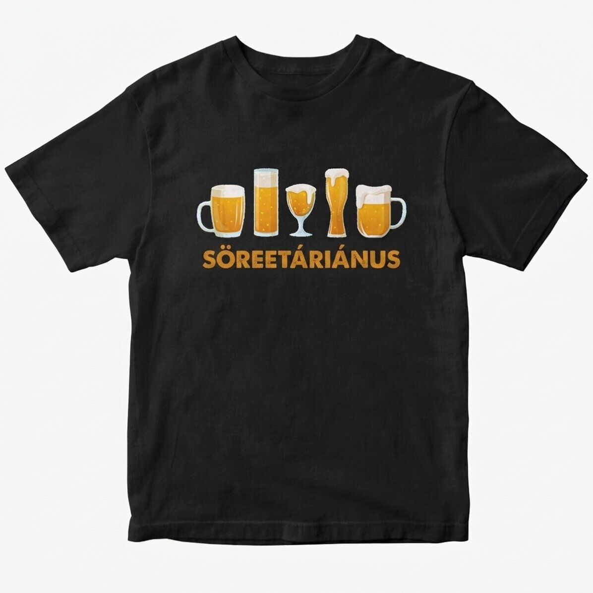 Egyedi pamut póló szöveggel - Beergetarian