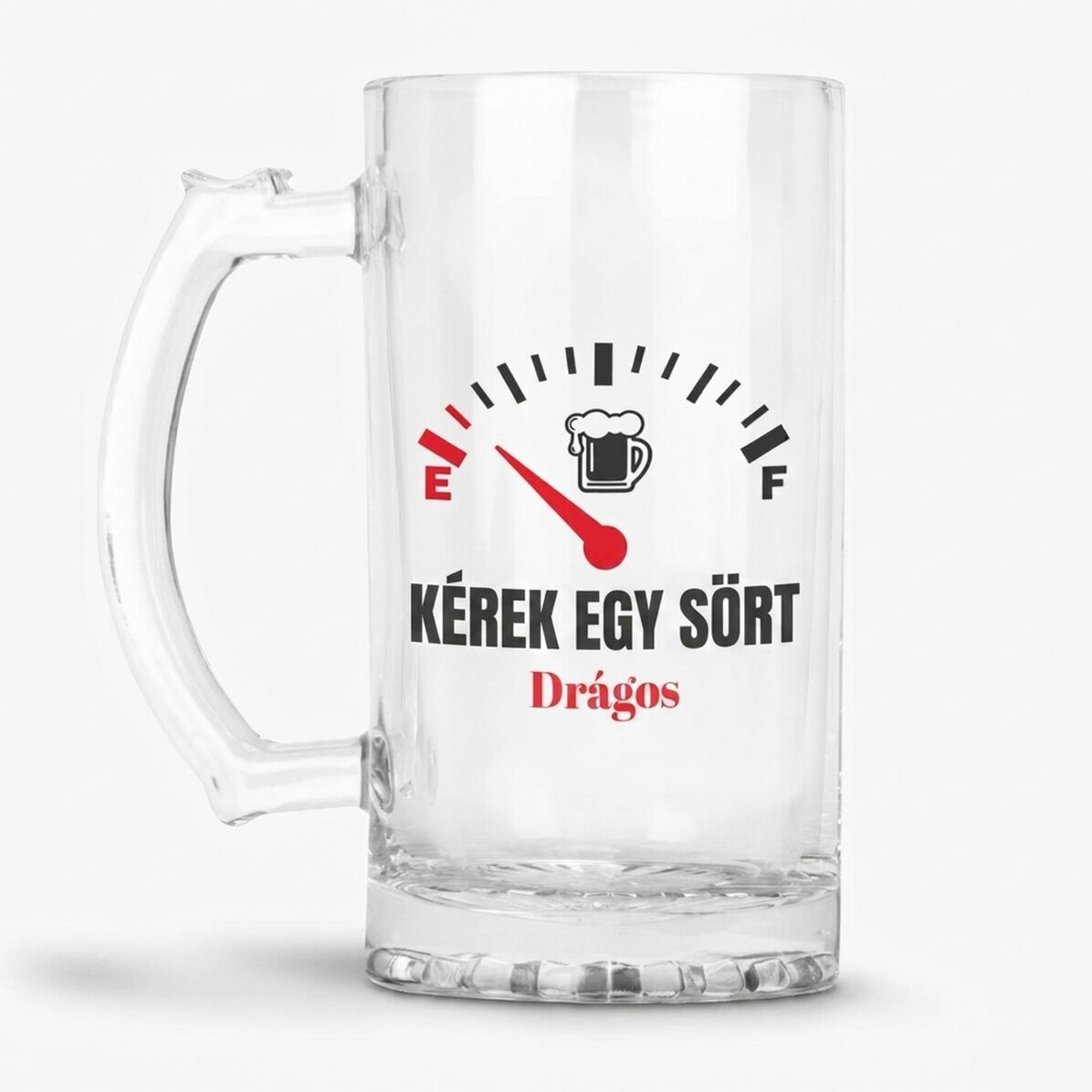Személyre szabott söröskorsó üzenettel – Szükségem van egy sörre