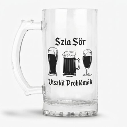 Személyre szabott söröskorsó üzenettel - Hello Beer