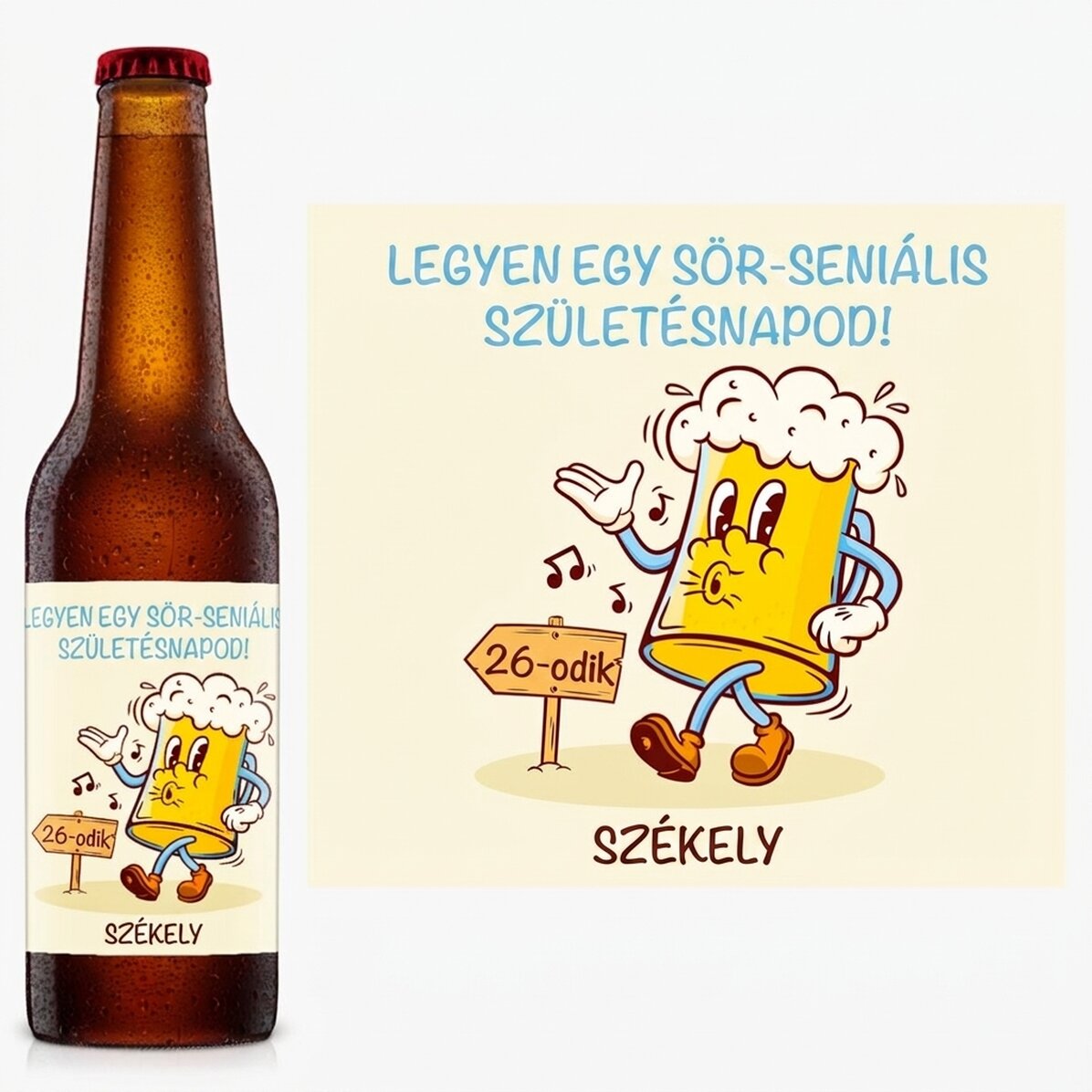 Személyre szabott sör szöveggel - Beer-illiant