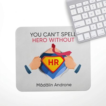 Személyre szabott egérpad üzenettel - HR