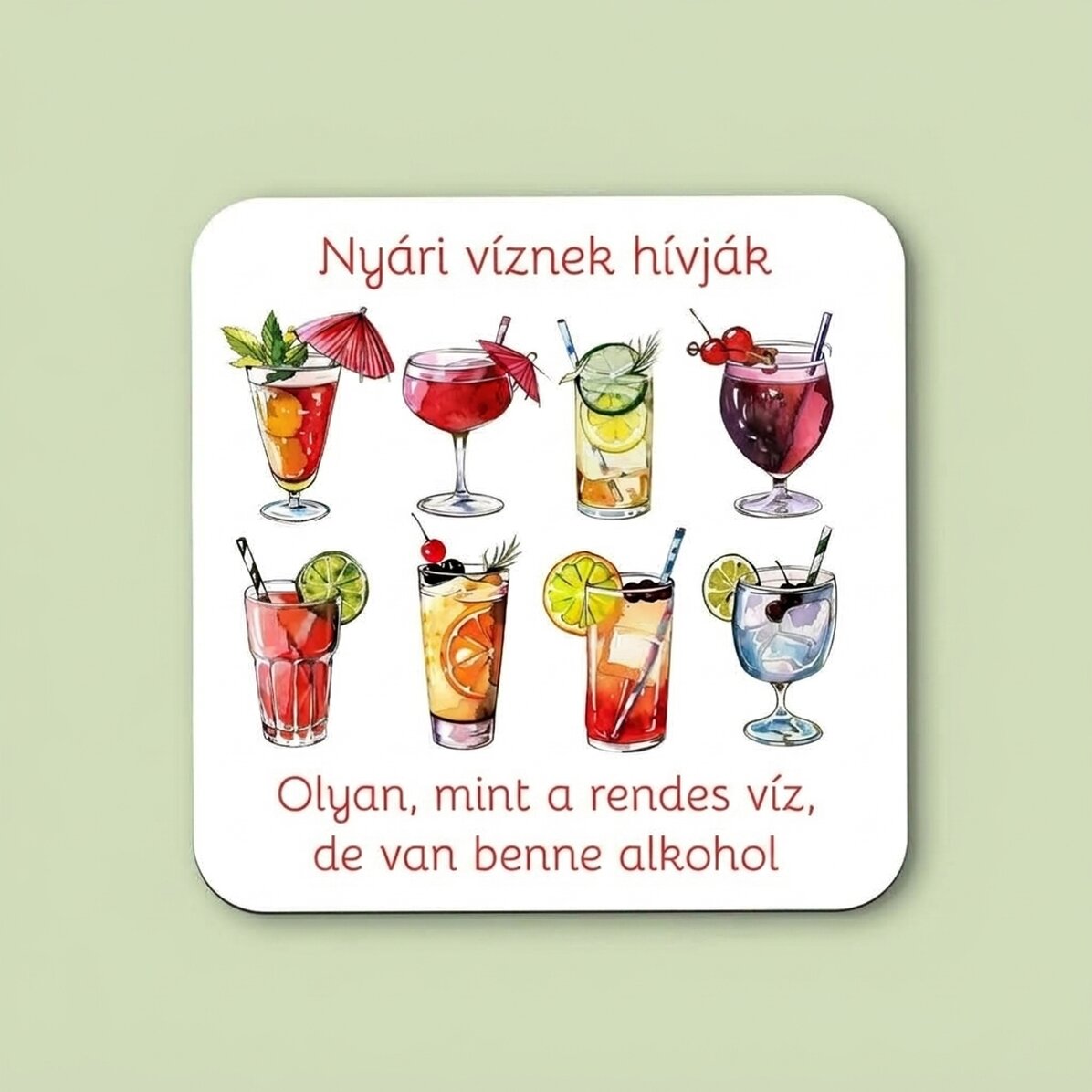 Személyre szabott üveg tartó szöveggel - Italok