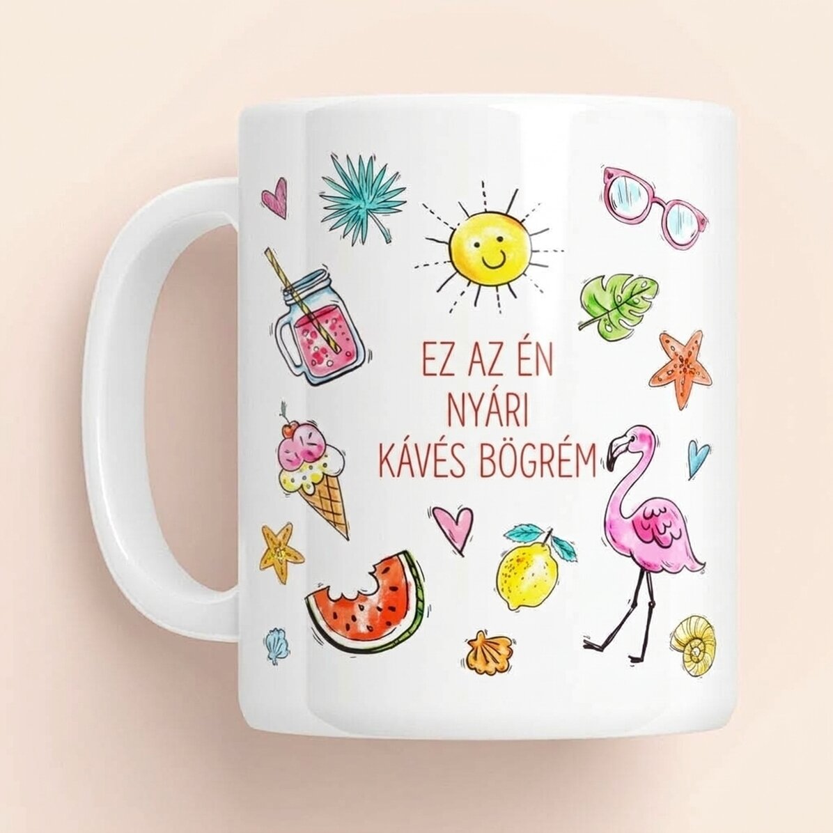 Személyre szabott bögre szöveggel - Nyári bögre