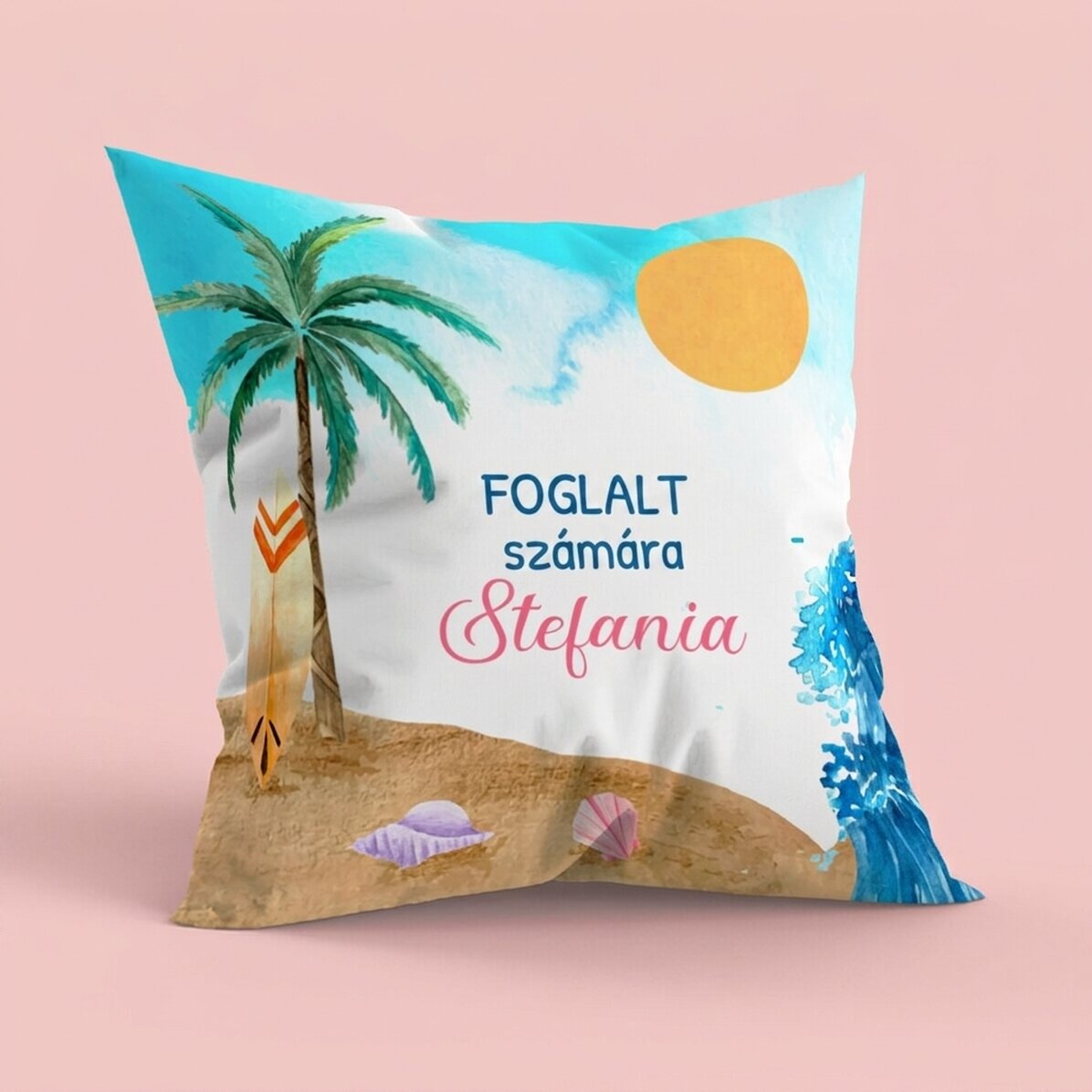Személyre szabott párna üzenettel - Nyár