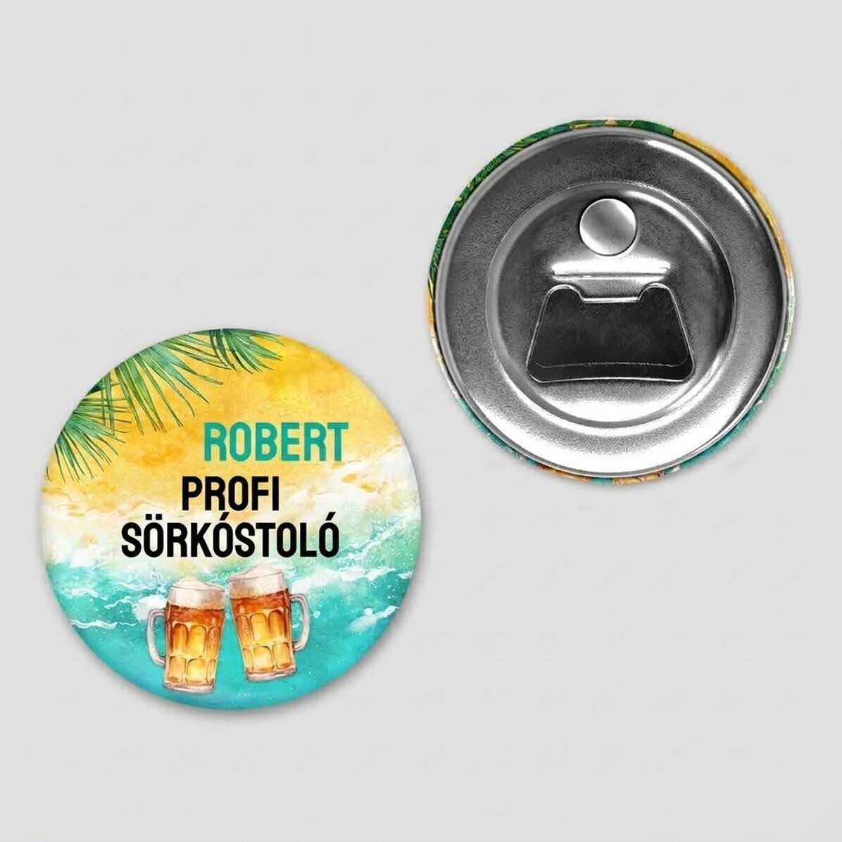 Személyre szabott mágneses sörnyitó szöveggel - Nyár